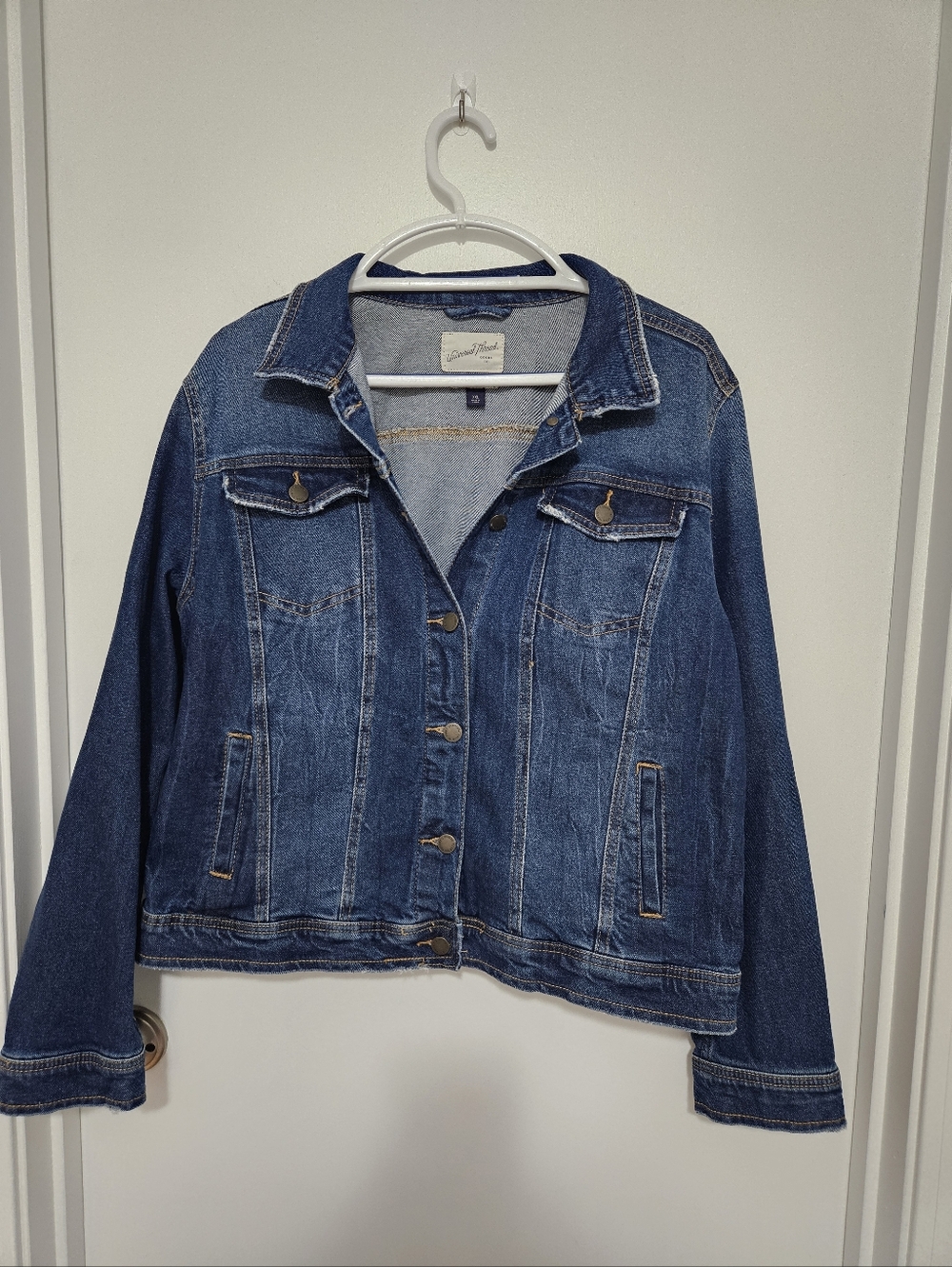 Universal Thread Freeborn Jacket Classic Blue‎ Women's Jean Denim Size XXL
